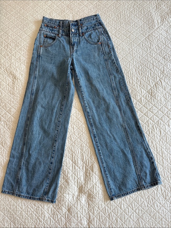 pistola Denim - Pistola Wide-Leg Vintage Blue Denim Jeans